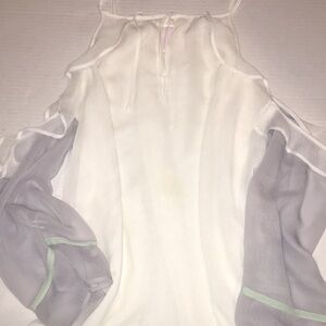 Lauren Conrad Cold Shoulder Blouse | Feminine Party Top | Size S